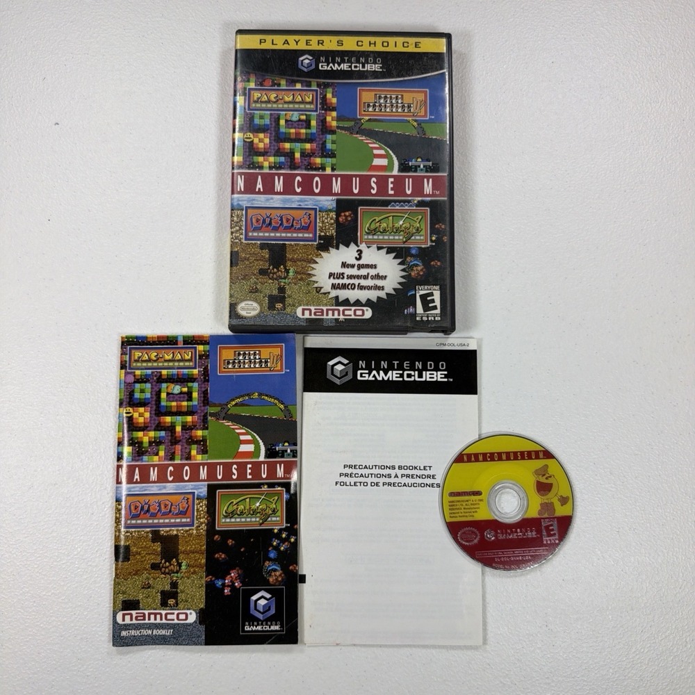 Namco Namco Museum Nintendo GameCube 2002 E NTSC-U/C Multiplayer Manual
